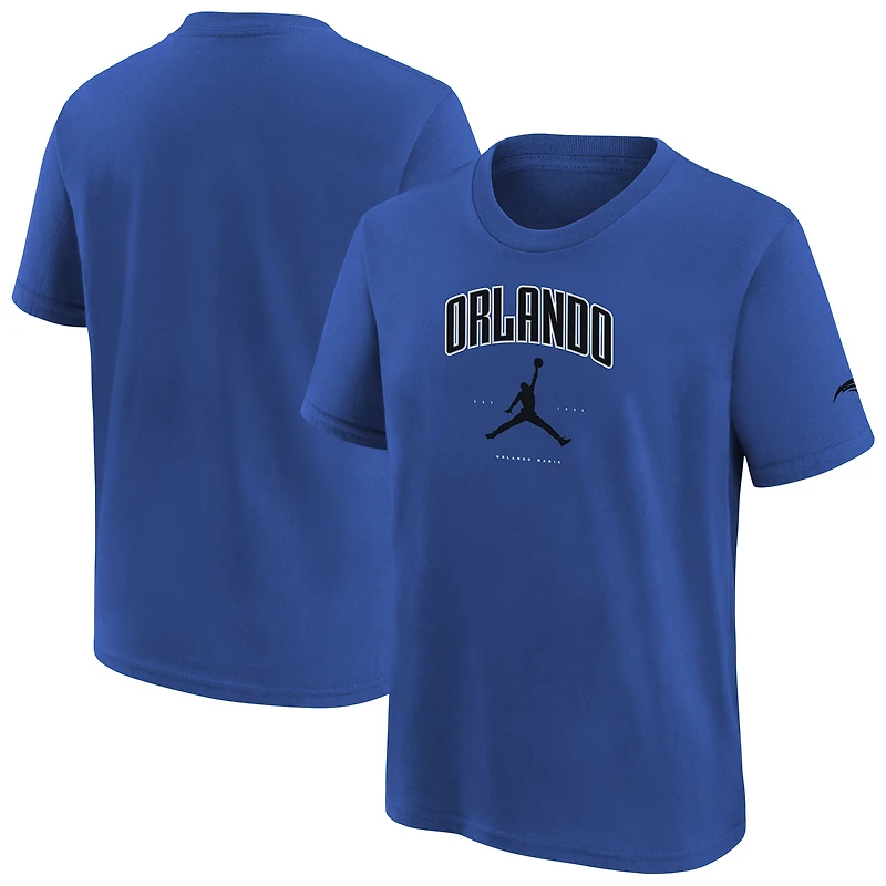 Youth Jordan Brand Blue Orlando Magic Essential Cities T-Shirt