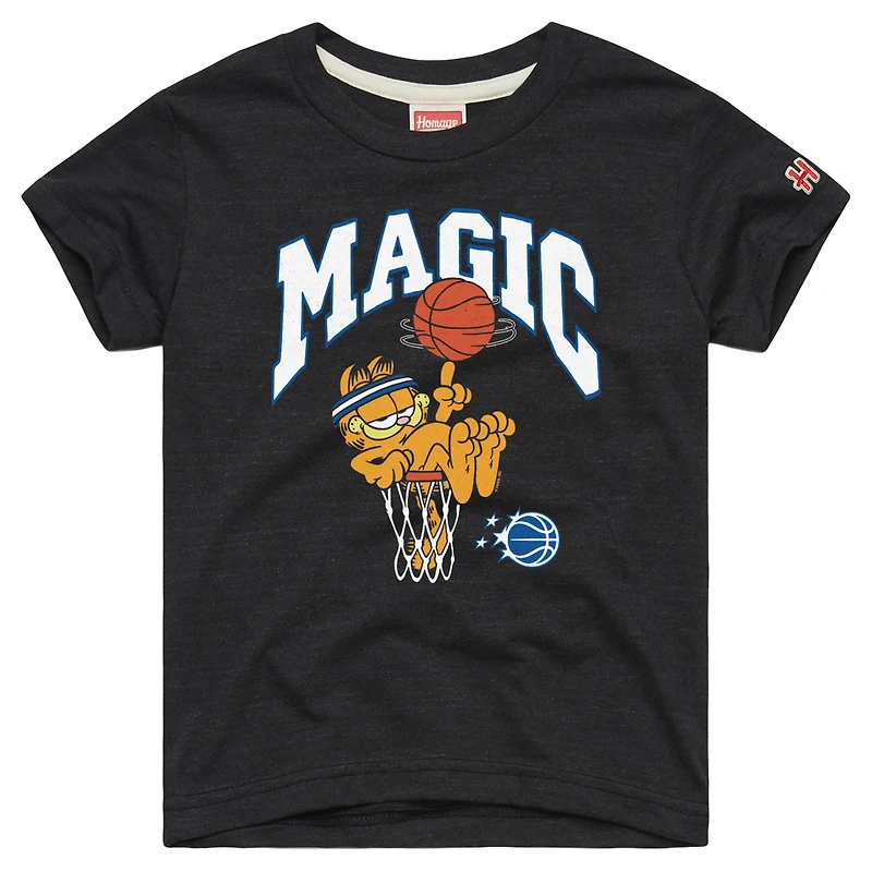 Youth Garfield x Homage  Charcoal Orlando Magic Tri-Blend T-Shirt
