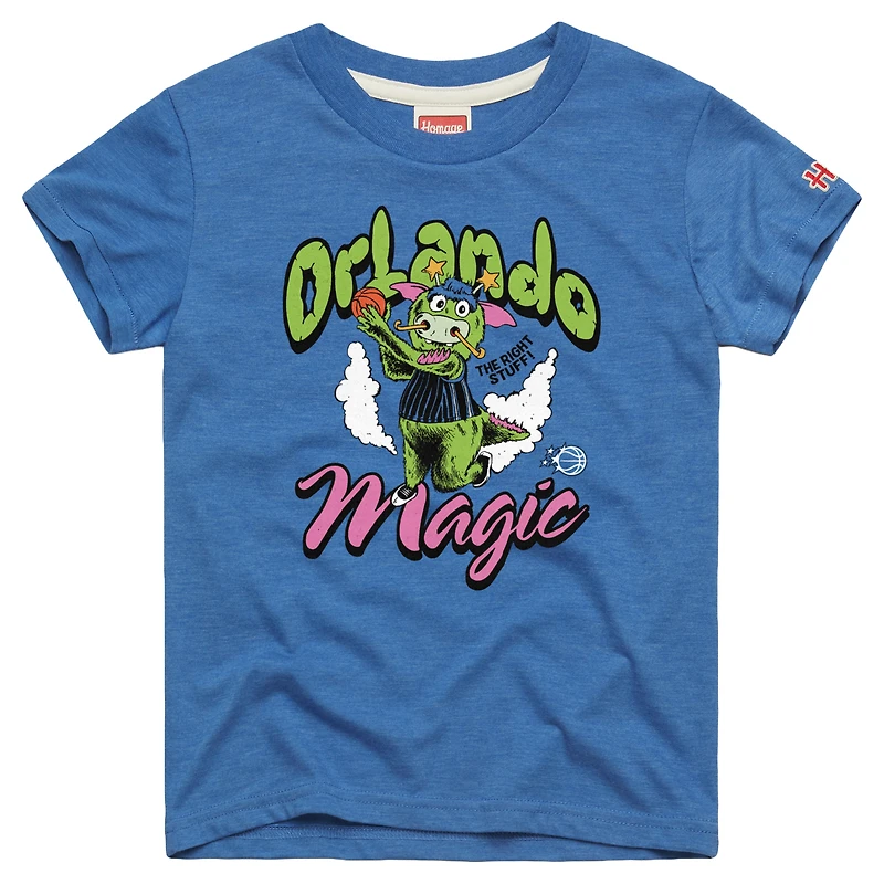 Youth Homage Blue Orlando Magic The Right Stuff Tri-Blend T-Shirt