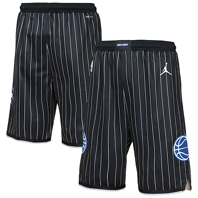 Youth Jordan Brand Black Orlando Magic Statement Edition Swingman Dri-FIT Shorts