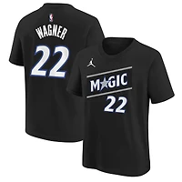 Youth Jordan Brand Franz Wagner Black Orlando Magic Name & Number T-Shirt - Statement Edition