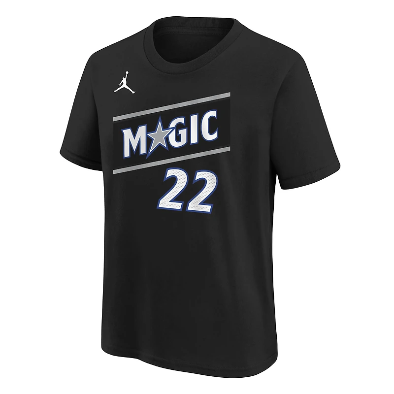 Youth Jordan Brand Franz Wagner Black Orlando Magic Name & Number T-Shirt - Statement Edition