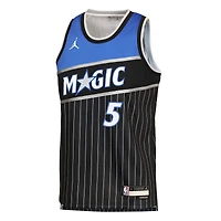 Youth Jordan Brand Paolo Banchero Black Orlando Magic Swingman Jersey - Statement Edition