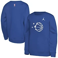 Sweat-shirt Jordan Brand Royal Orlando Magic Courtside Statement Edition pour jeunes
