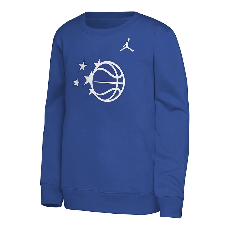 Youth Jordan Brand Royal Orlando Magic Courtside Statement Edition Sweatshirt