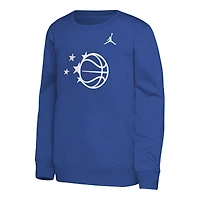 Youth Jordan Brand Royal Orlando Magic Courtside Statement Edition Sweatshirt