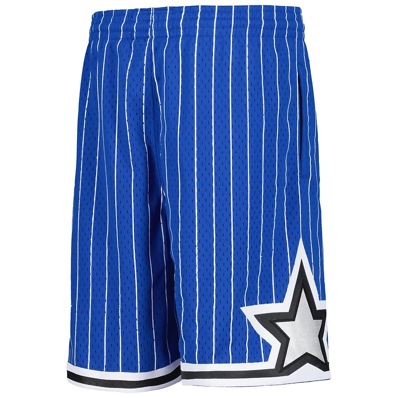 Youth Mitchell & Ness Blue Orlando Magic Hardwood Classics Swingman Shorts
