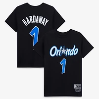 Mitchell & Ness Penny Hardaway Noir Orlando Magic Hardwood Classics Nom et numéro T-shirt