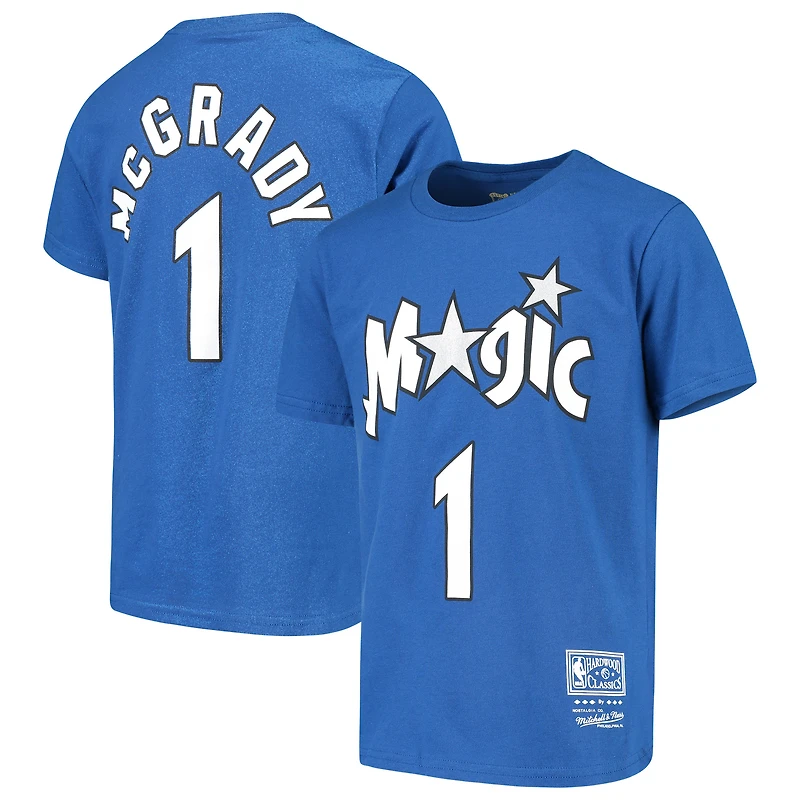 Youth Mitchell & Ness Tracy McGrady Orlando Magic Hardwood Classics Name Number T-Shirt