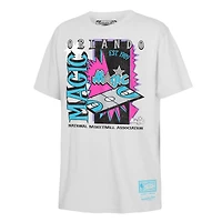 Youth Mitchell & Ness  White Orlando Magic Neon Court Shock T-Shirt