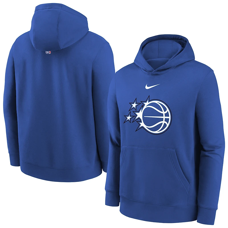 Youth Nike Blue Orlando Magic 2025/26 Club Fleece Hoodie