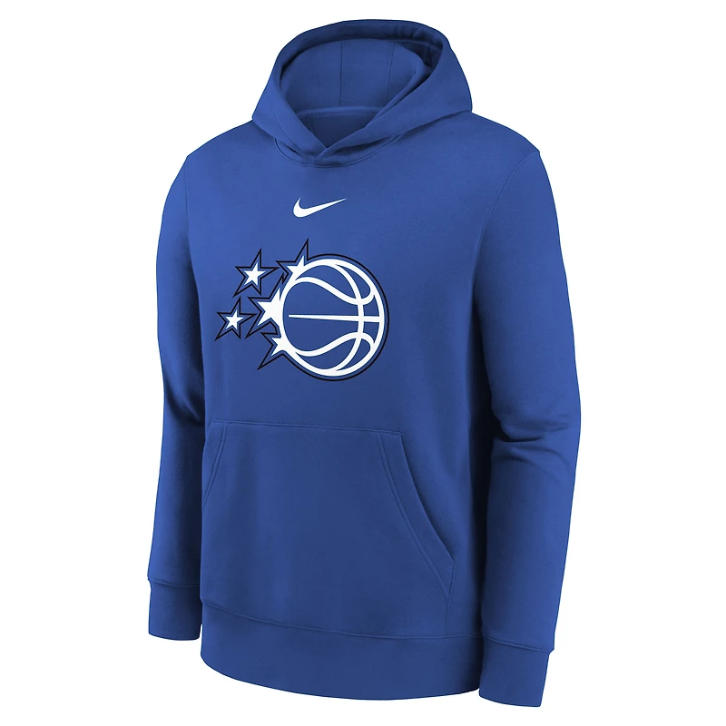 Youth Nike Blue Orlando Magic 2025/26 Club Fleece Hoodie