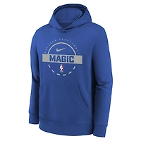 Youth Nike Blue Orlando Magic 2025/26 Club Fleece Practice Hoodie