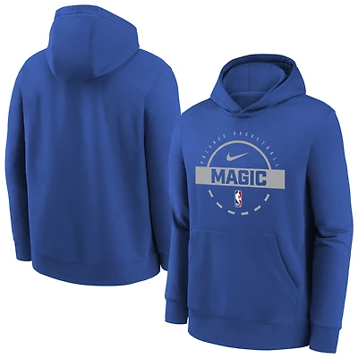 Youth Nike Blue Orlando Magic 2025/26 Club Fleece Practice Hoodie