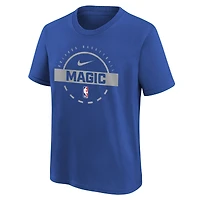 T-shirt d'entraînement Nike bleu Orlando Magic pour jeune