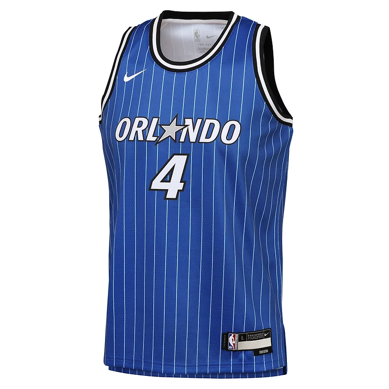 Maillot Swingman Nike Jalen Suggs bleu Orlando Magic pour enfant - Édition Icon