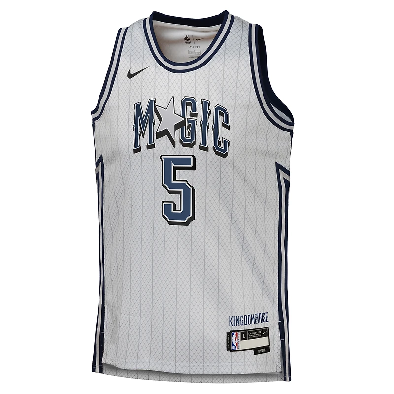 Youth Nike Paolo Banchero Silver Orlando Magic 2024/25 Swingman Player Jersey - City Edition