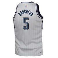 Youth Nike Paolo Banchero Silver Orlando Magic 2024/25 Swingman Player Jersey - City Edition