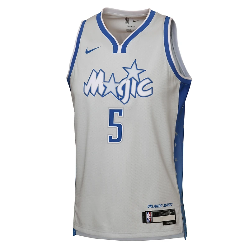 Maillot Swingman Nike Paolo Banchero argent Orlando Magic 2025/26 City Edition pour jeunes