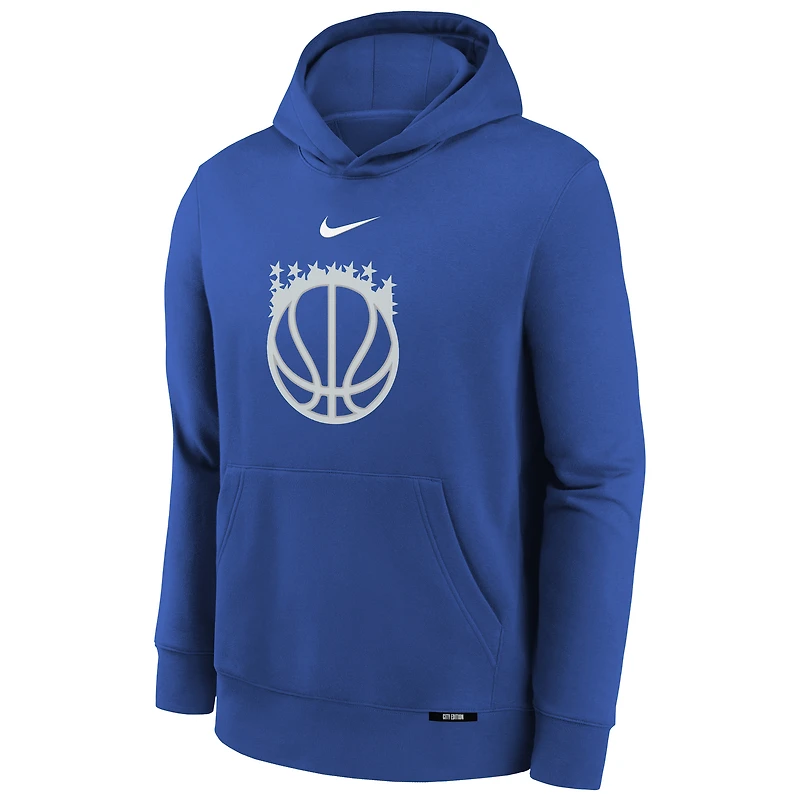 Youth Nike Royal Orlando Magic 2025/26 City Edition Club Fleece Pullover Hoodie