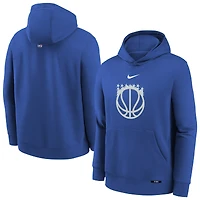 Sweat à capuche Nike City Edition Club Logo pour garçon et jeune homme, bleu royal, Orlando Magic NBA HO25 OST