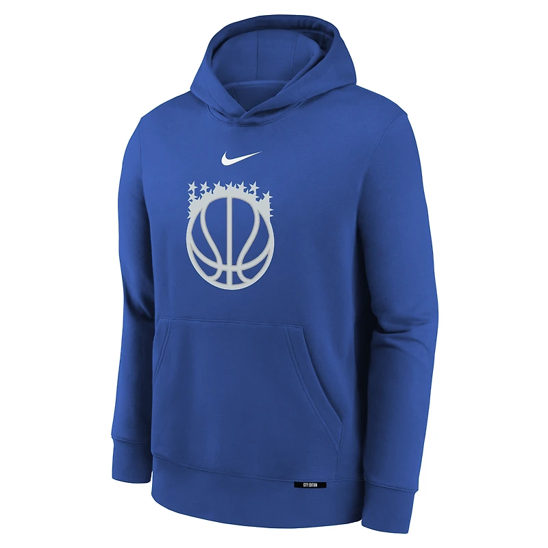 Youth Nike Royal Orlando Magic 2025/26 City Edition Club Fleece Pullover Hoodie