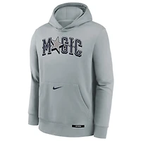 Youth Nike  Silver Orlando Magic 2024/25 City Edition Club Fleece Pullover Hoodie