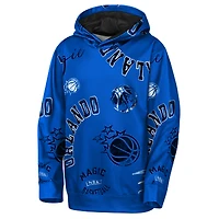 Sweat à capuche bleu Orlando Magic Moving Violation pour jeunes Outerstuff