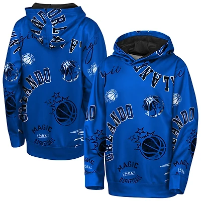 Sweat à capuche bleu Orlando Magic Moving Violation pour jeunes Outerstuff