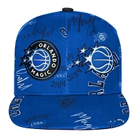 Youth Outerstuff  Blue Orlando Magic Street Hooper Allover Print Snapback Hat