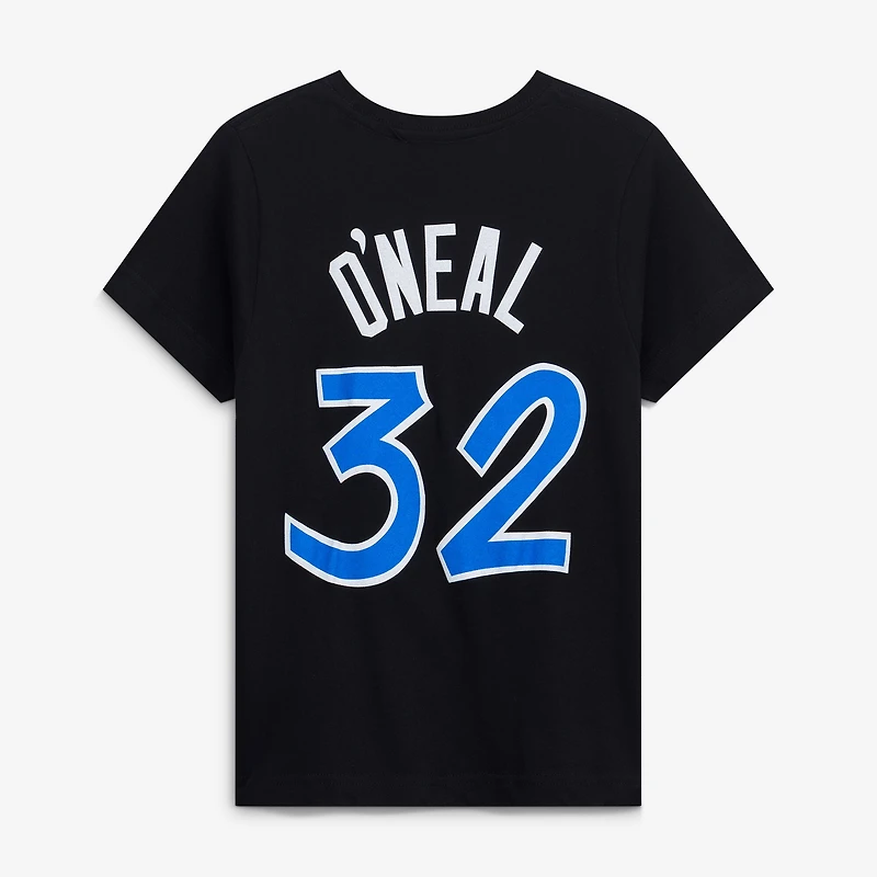 Youth Shaquille O'Neal Black Orlando Magic Hardwood Classics Name & Number T-Shirt