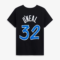 Youth Shaquille O'Neal Black Orlando Magic Hardwood Classics Name & Number T-Shirt