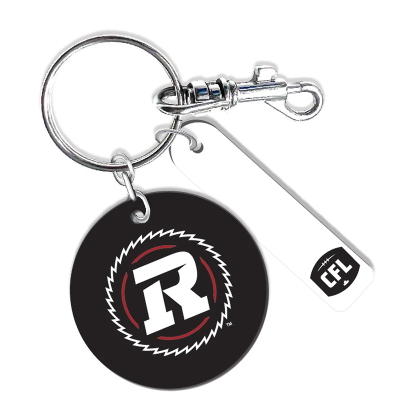 Ottawa Redblacks Personalized Leather Round Keychain