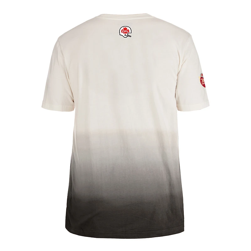 T-shirt New Era noir/crème pour hommes Rough Riders Turf Traditions d'Ottawa