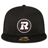 Men's New Era  Black Ottawa Redblacks Sideline 59FIFTY Fitted Hat