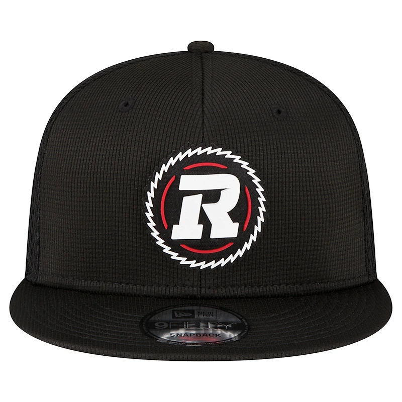 Casquette Snapback 9FIFTY pour homme Ottawa Redblacks Sideline noire New Era