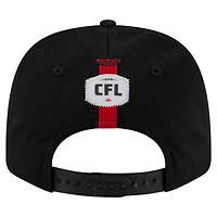 Casquette extensible à bouton-pression New Era noire pour homme, Redblacks d'Ottawa, Sideline 9SEVENTY