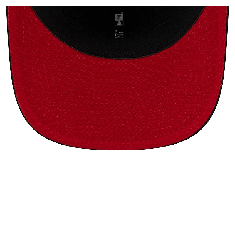 Casquette extensible à bouton-pression New Era noire pour homme, Redblacks d'Ottawa, Sideline 9SEVENTY