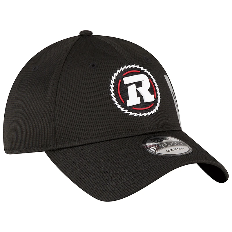 Men's New Era  Black Ottawa Redblacks Sideline 9TWENTY Adjustable Hat