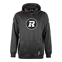 Men's New Era  Black Ottawa Redblacks Sideline Clutch Performance Pullover Hoodie