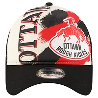 Men's New Era Black Ottawa Redblacks Turf Traditions 9FORTY Adjustable Hat