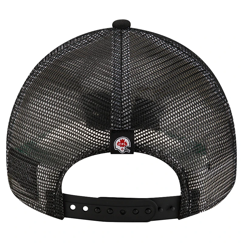 Casquette ajustable 9FORTY New Era pour hommes, noire, Ottawa Redblacks Turf Traditions
