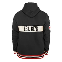 Men's New Era Black Ottawa Rough Riders Turf Traditions Pullover Hoodie