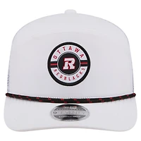 Casquette ajustable New Era blanche Ottawa Redblacks 2026 Sideline Rope 9SEVETNTY pour homme