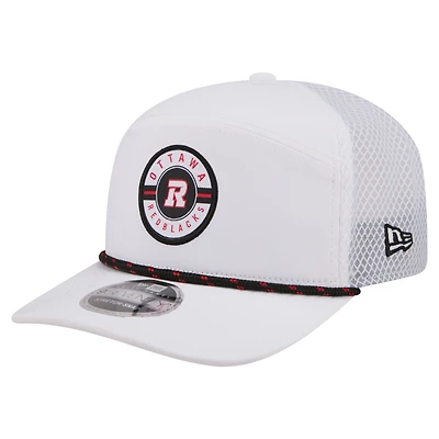 Casquette ajustable New Era blanche Ottawa Redblacks 2026 Sideline Rope 9SEVETNTY pour homme