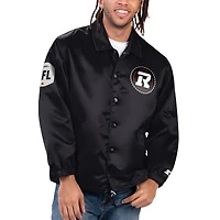 Veste d'entraîneurs à bouton-pression complète Starter Black Ottawa Redblacks Option Route pour hommes