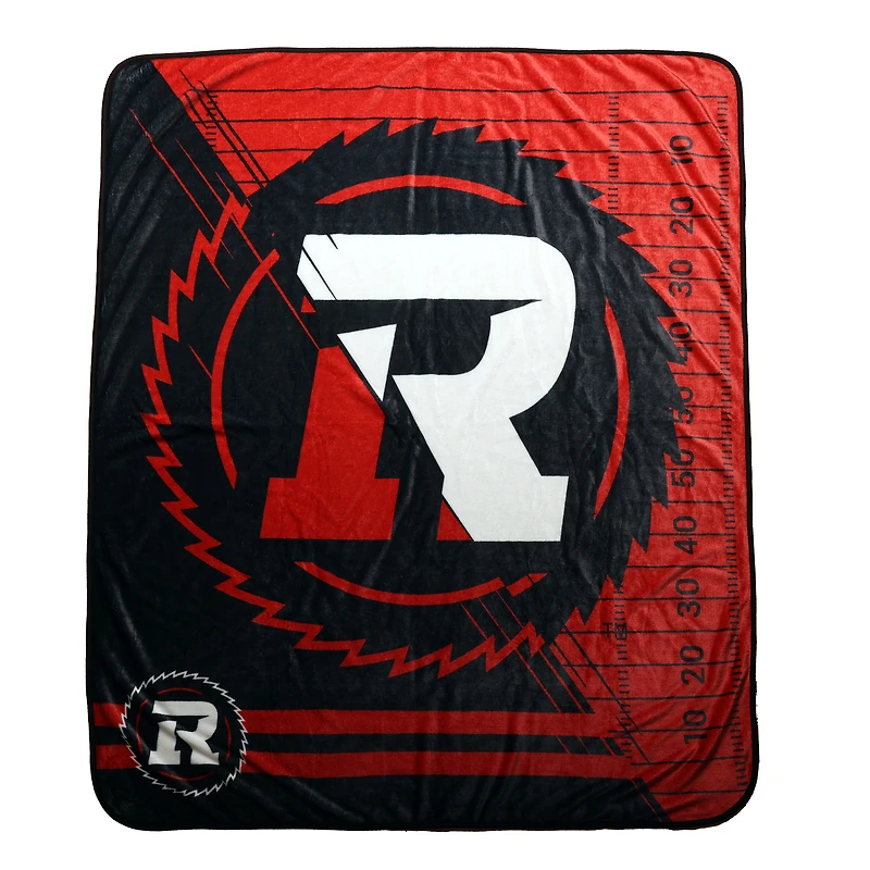 Jeté en peluche des Redblacks d'Ottawa (50 po x 60 po)