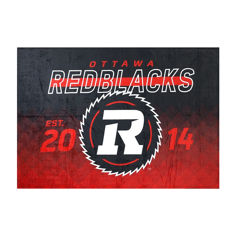 Couverture familiale des Redblacks d'Ottawa (62 po x 90 po)