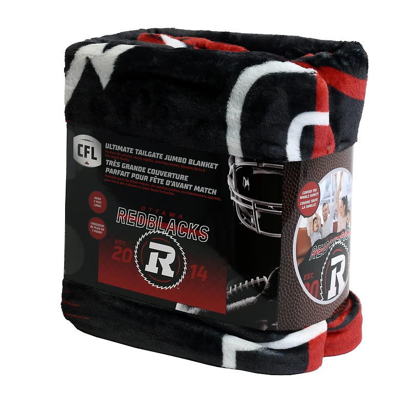 Couverture familiale des Redblacks d'Ottawa (62 po x 90 po)