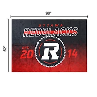 Couverture familiale des Redblacks d'Ottawa (62 po x 90 po)